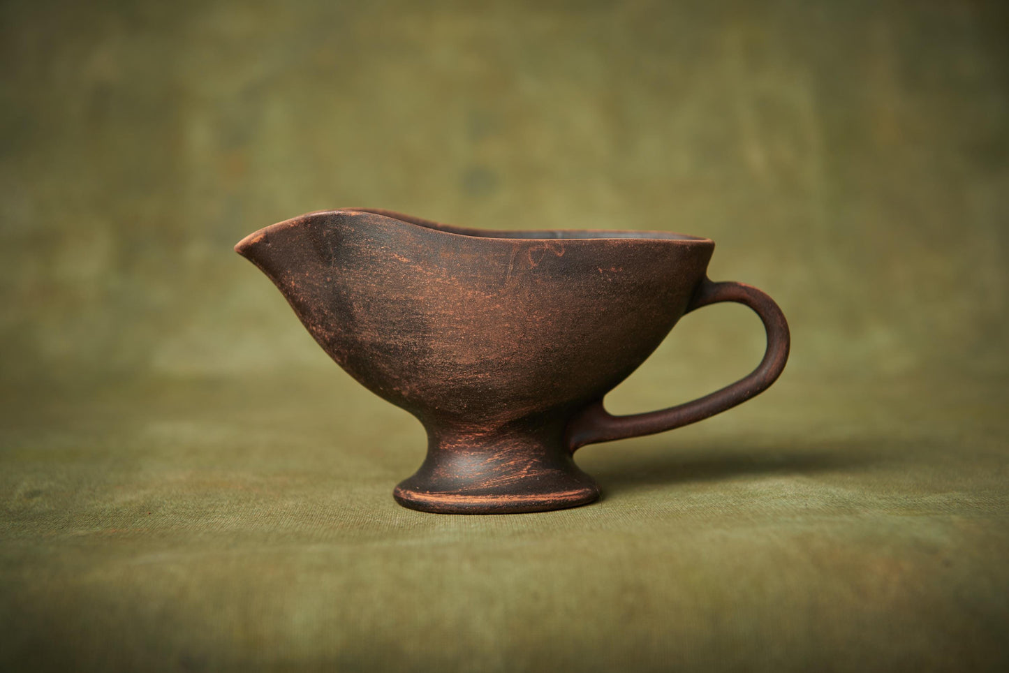 Ceramic sauceboat milk jug creamer crockery cooking gift handmade pottery