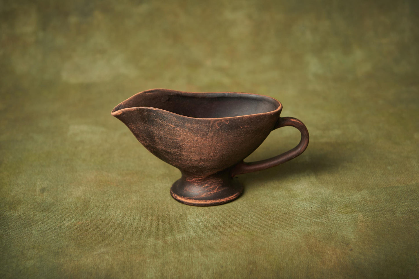 Ceramic sauceboat milk jug creamer crockery cooking gift handmade pottery