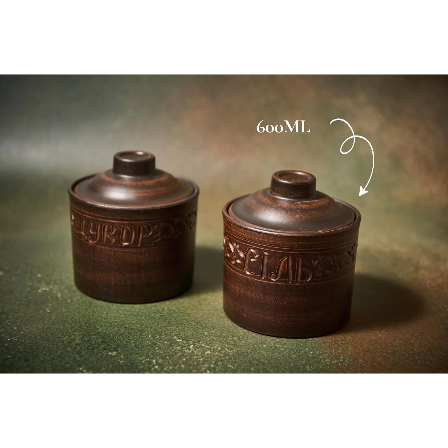 Ceramic Salt and Sugar Shakers – 600ml Handmade Kitchen Tableware Gift Set - clayproductsshop