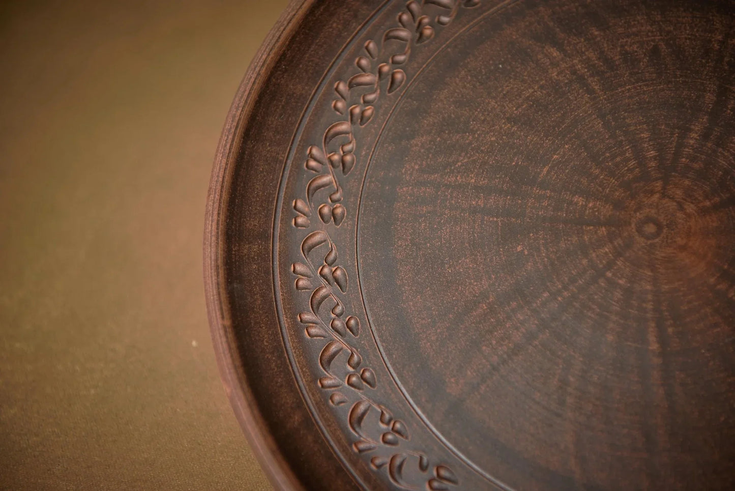 Ceramic Tray Decor Pizza Plate Handmade Dish Housewarming Gift - clayproductsshop