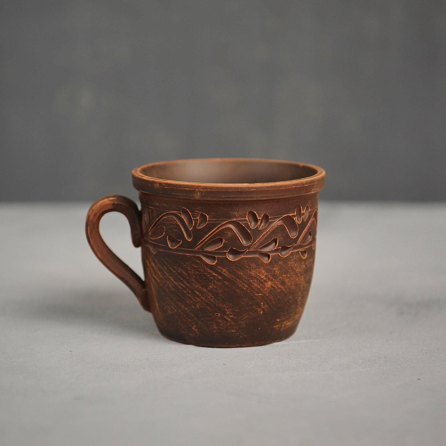 Clay Teapot Set: Rustic Teapot with Tea Cups, Terracotta Ceramic Kitchen Decor - clayproductsshop