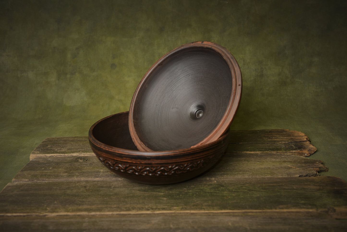 Ceramic cooking pot baking dish with lid clay rice pot handmade pottery round oven pilaf pot kitchen gift