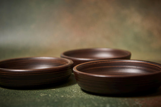 Set of 3 Ceramic Ketsi Bowls – Handmade Clay Dishes for Serving and Baking - clayproductsshop
