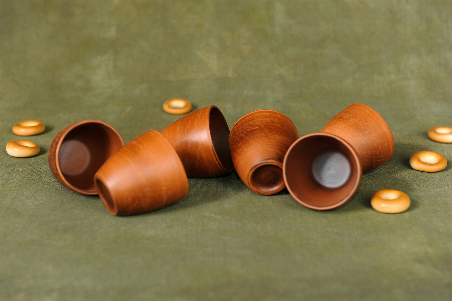 Set of 6 Ceramic Shot Glasses Clay Glass Wine-Glasses Stemware Wineglass Handmade Wedding Shot Glasses 2 oz 60 ml 0.1 pint - clayproductsshop