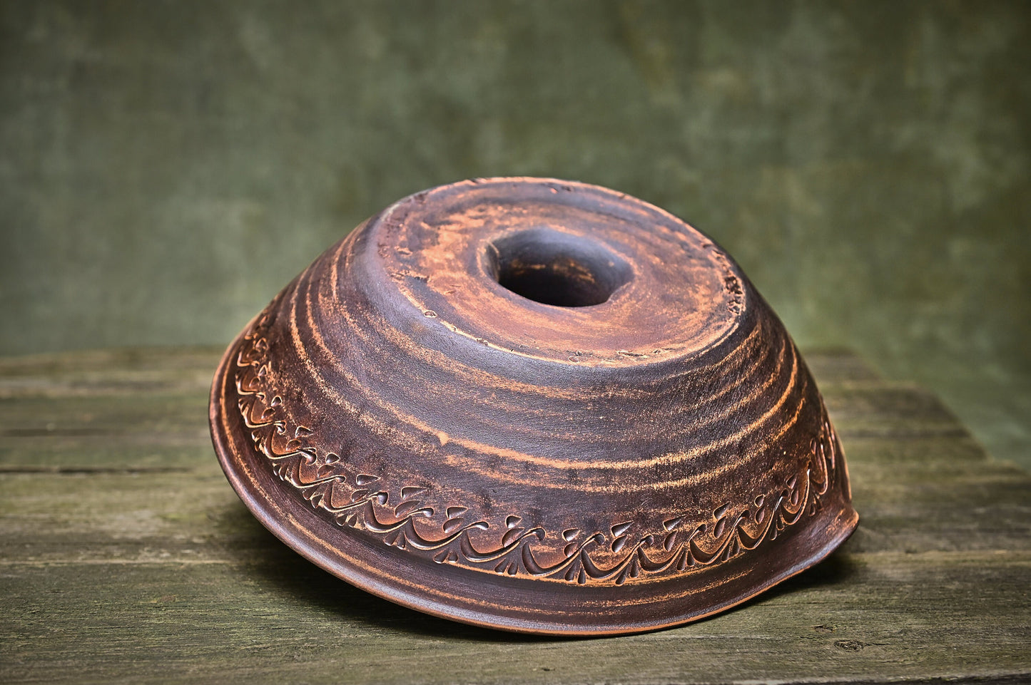 Handmade Unglazed Ceramic Chicken Roaster Baking Plate for Turkey Perfect for Healthy Cooking - clayproductsshop