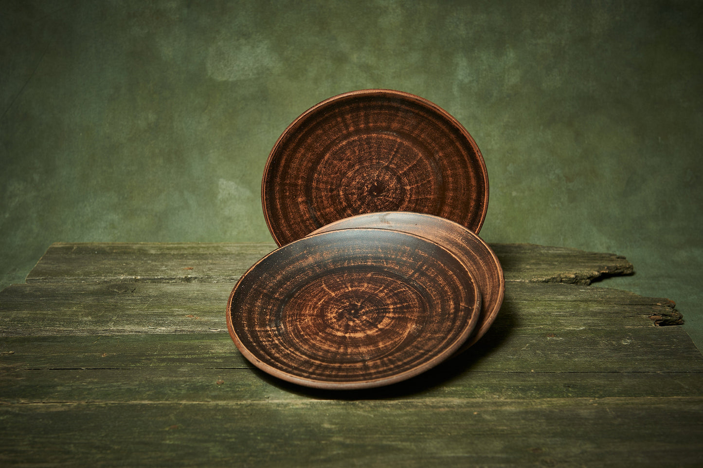 Ceramic plates set of 3 for wedding handmade dinner plate set Ukrainian pottery ceramic gift dish pasta plate - clayproductsshop