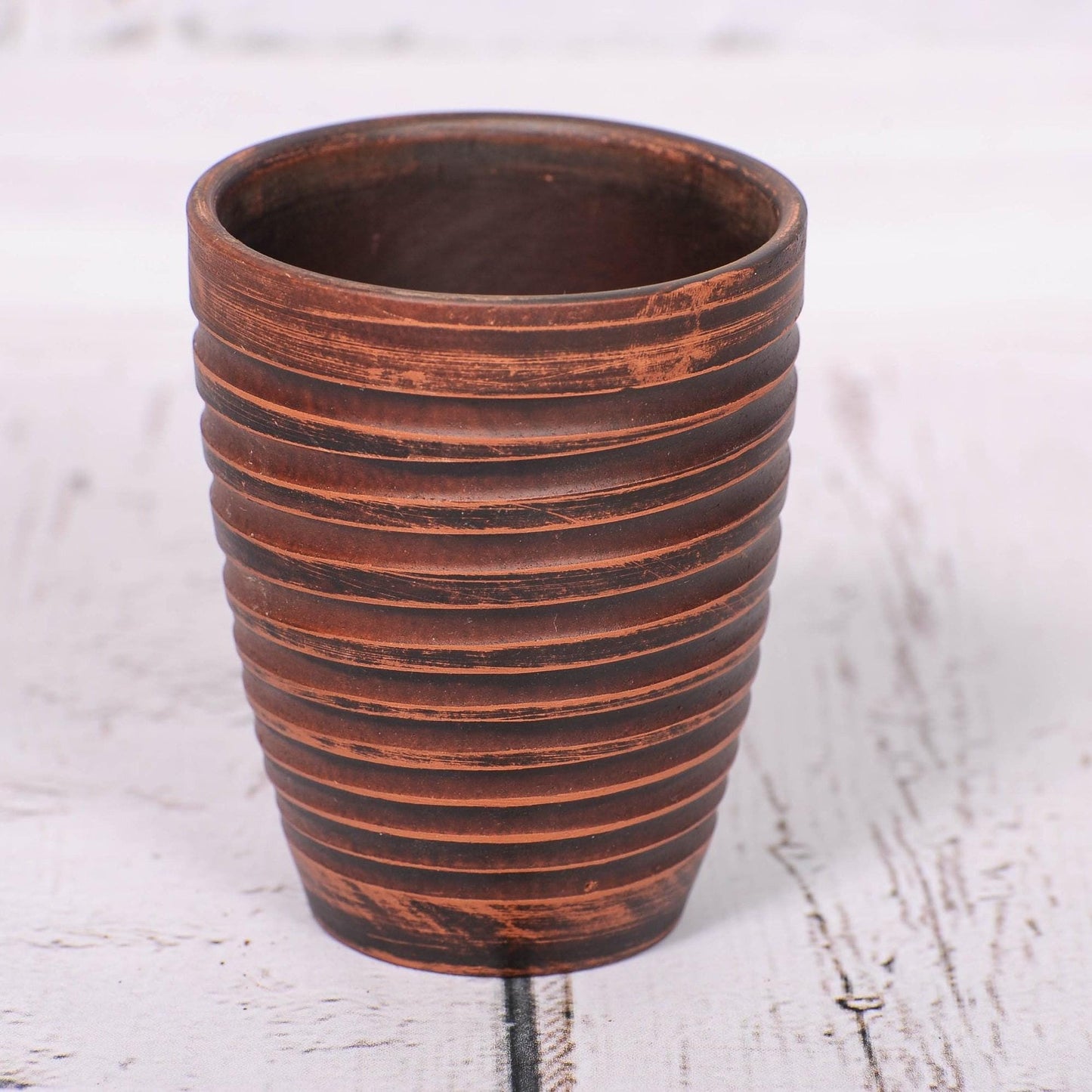 Ceramic Drinkware Set: Handmade Clay Pitcher, Clay Shot Glasses, Pottery for Kitchen Decor - clayproductsshop