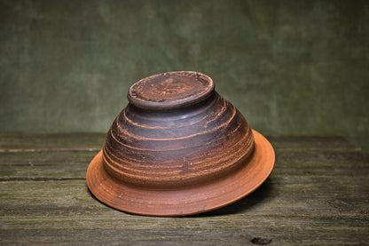Ceramic pot handmade Ukrainian farmhouse art pottery lower gift fruit clay bowl deep Makita - clayproductsshop