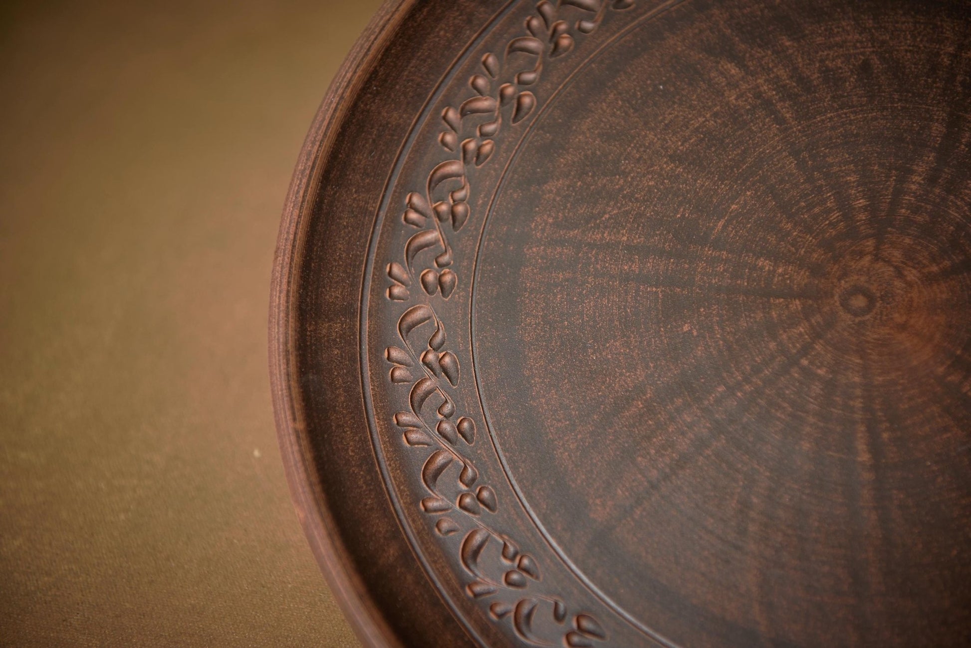 Ceramic Tray Decor Pizza Plate Handmade Dish Housewarming Gift - clayproductsshop