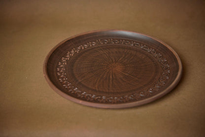 Ceramic Tray Decor Pizza Plate Handmade Dish Housewarming Gift - clayproductsshop