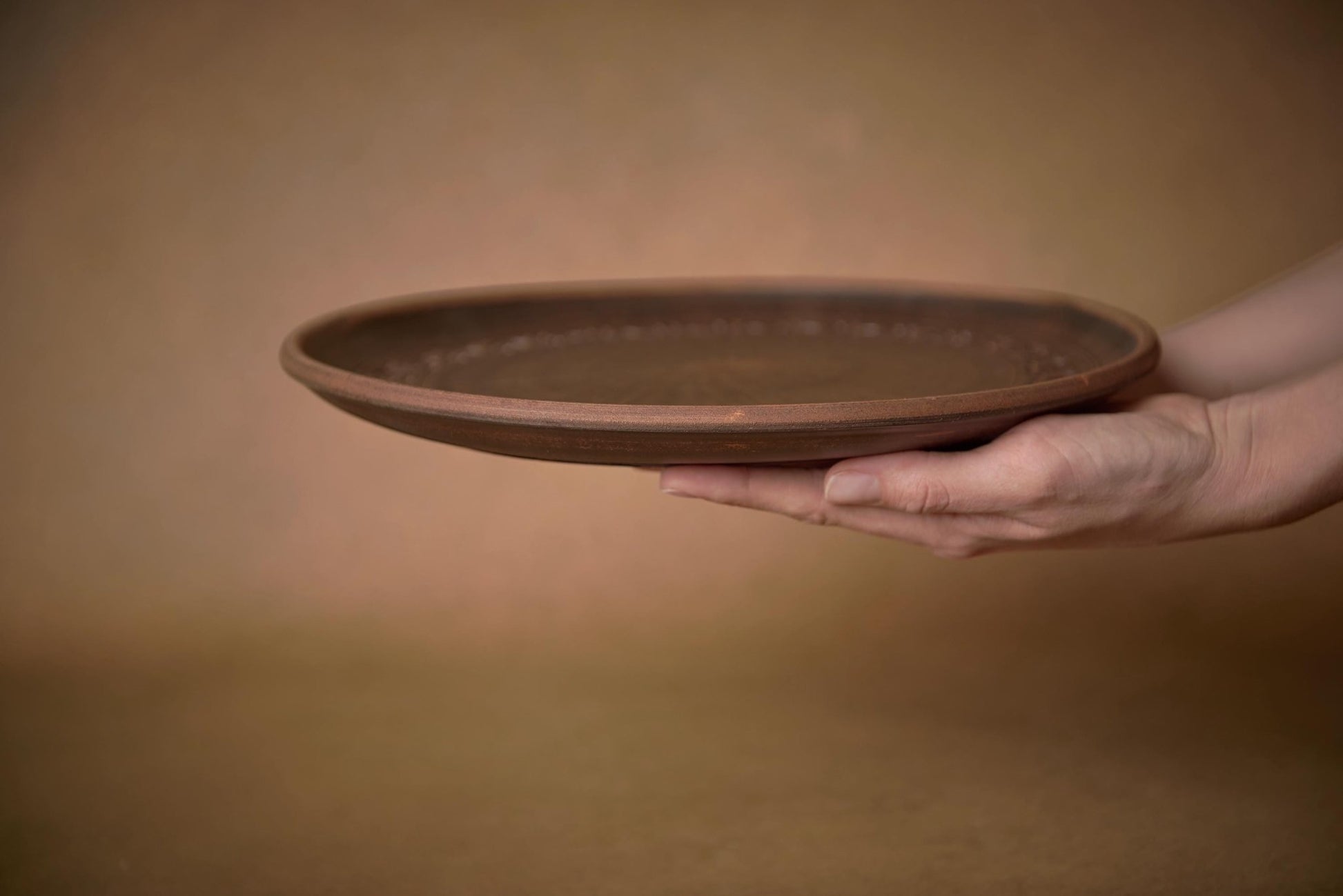 Ceramic Tray Decor Pizza Plate Handmade Dish Housewarming Gift - clayproductsshop