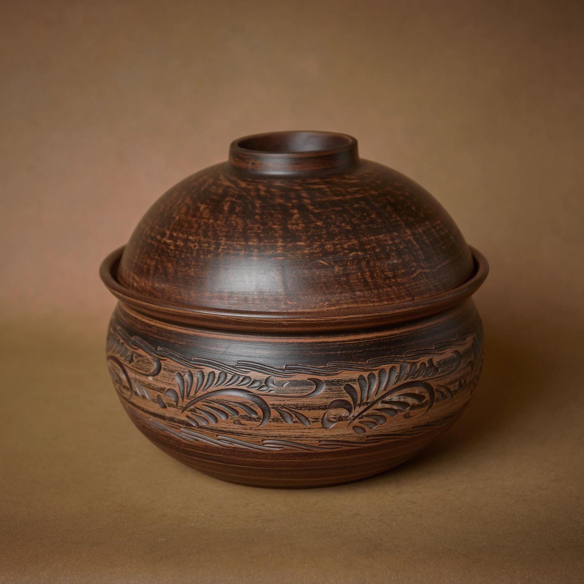 Clay Pot with Lid: Handmade Casserole, Clay Cookware for Baking and Slow Cooking - clayproductsshop