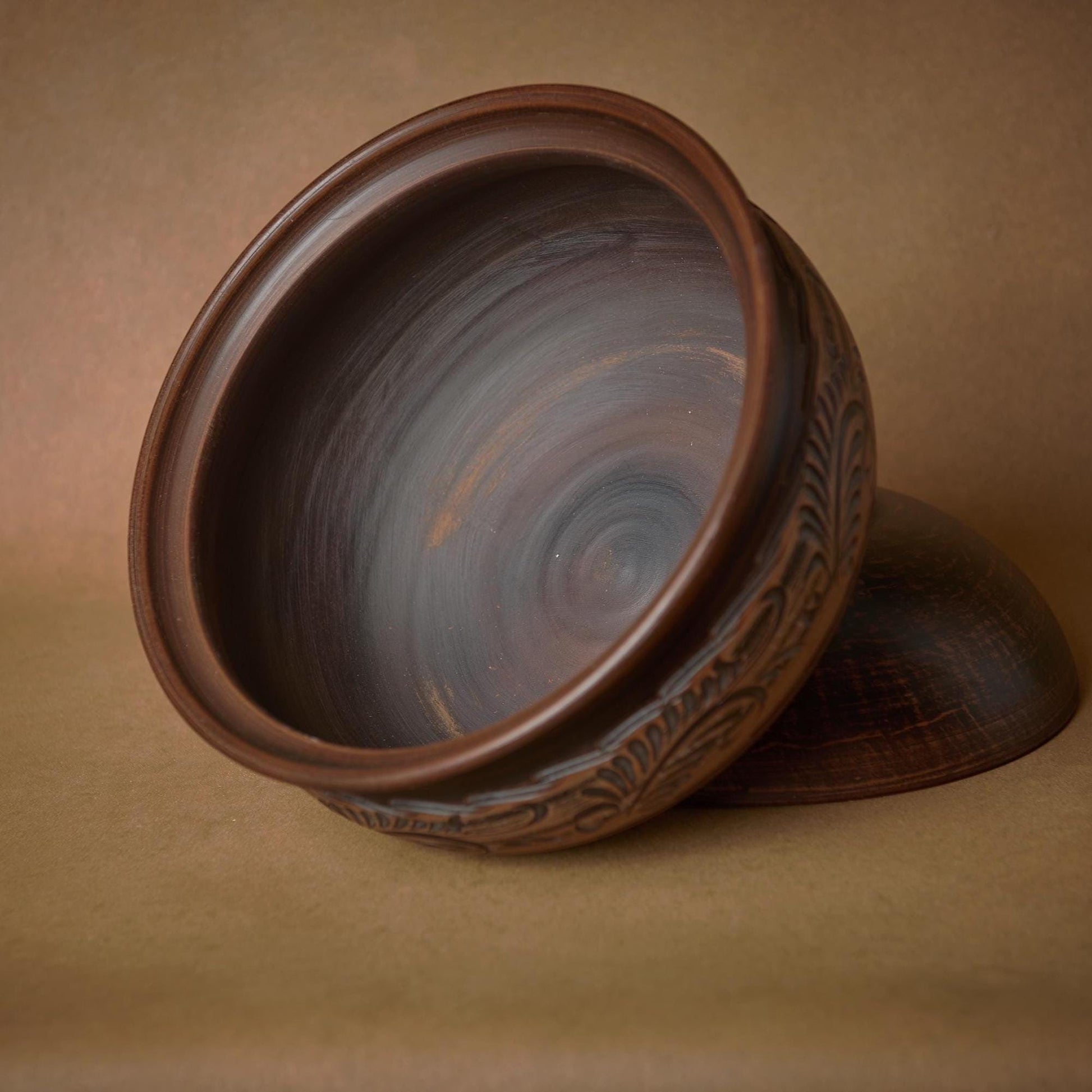 Clay Pot with Lid: Handmade Casserole, Clay Cookware for Baking and Slow Cooking - clayproductsshop