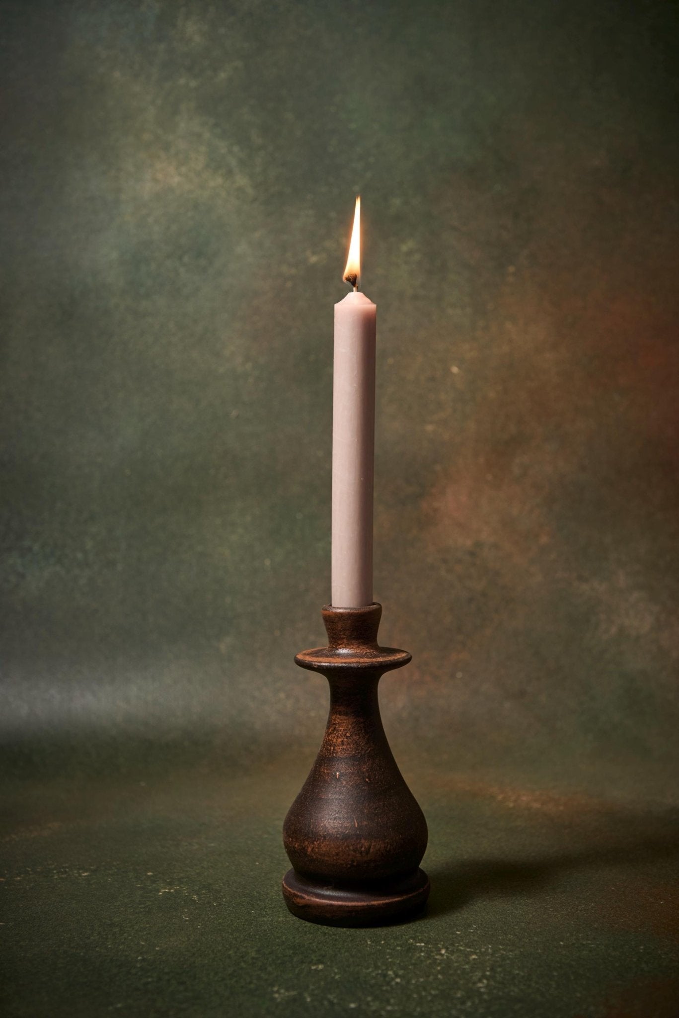 Handmade Ceramic Candle Holder – Rustic Red Clay Decor, 16.5 cm - clayproductsshop