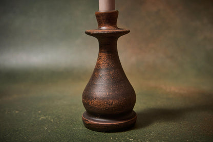 Handmade Ceramic Candle Holder – Rustic Red Clay Decor, 16.5 cm - clayproductsshop