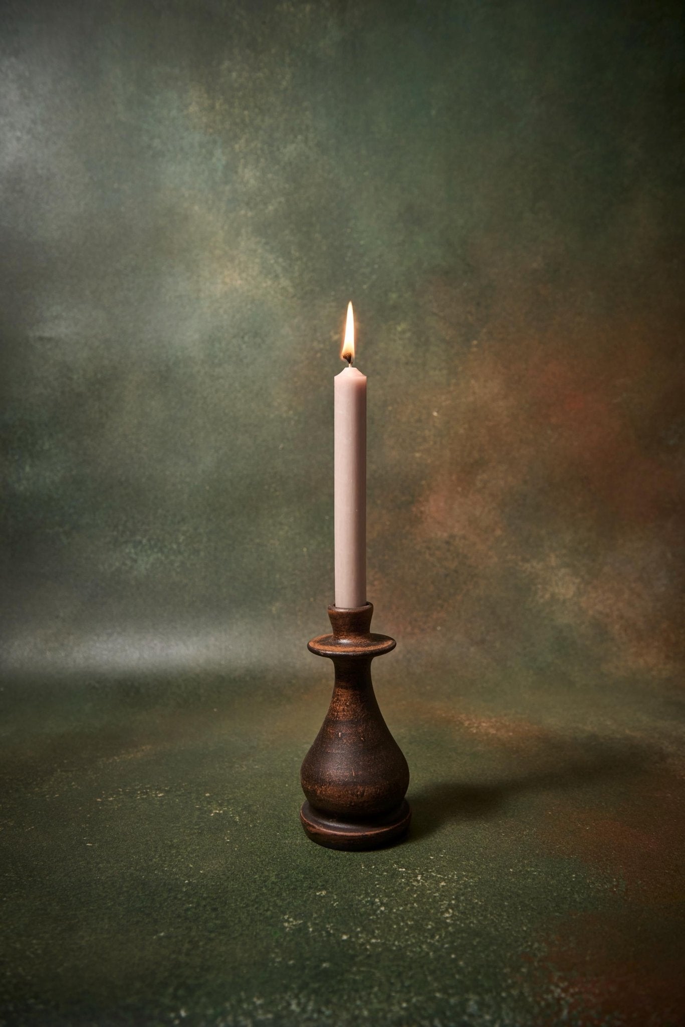 Handmade Ceramic Candle Holder – Rustic Red Clay Decor, 16.5 cm - clayproductsshop