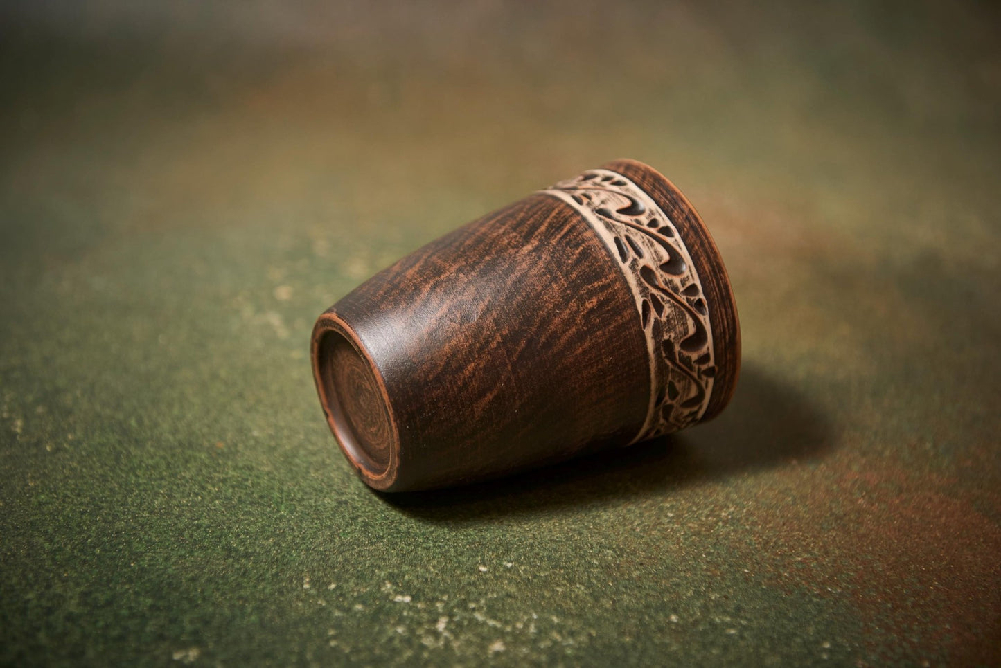 Handmade Ceramic Drinking Cup – Rustic Clay Tumbler 300 ml - clayproductsshop