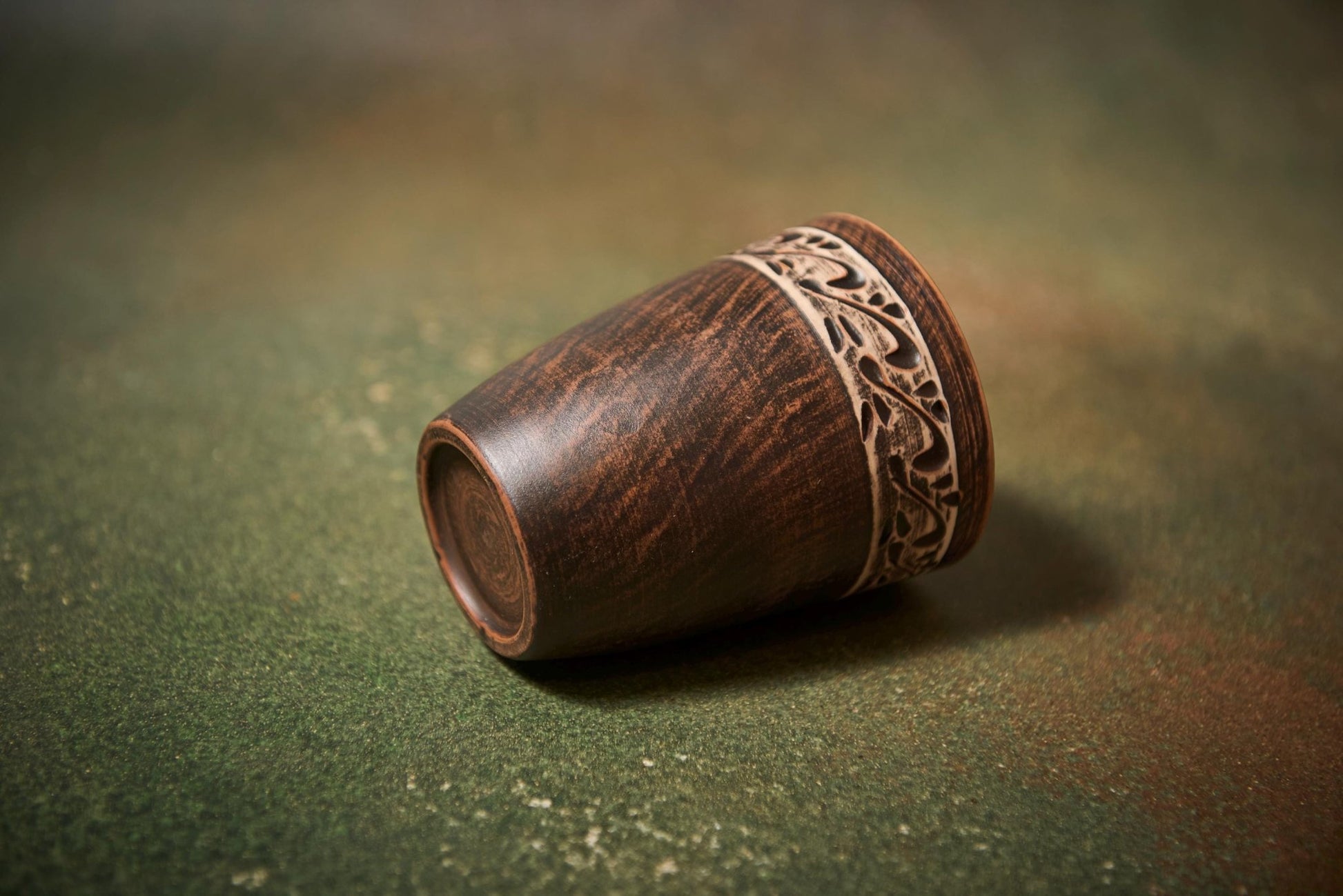 Handmade Ceramic Drinking Cup – Rustic Clay Tumbler 300 ml - clayproductsshop