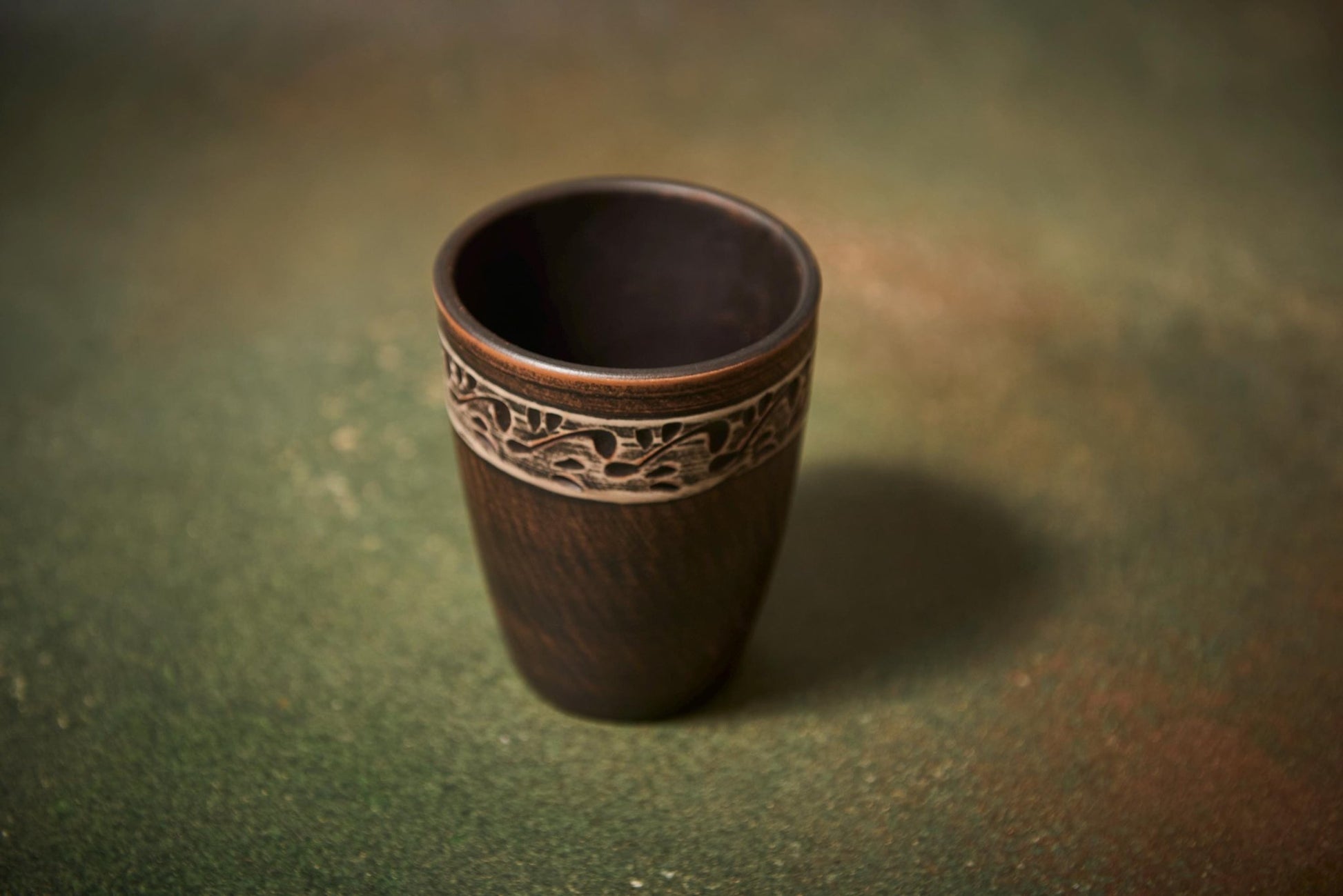 Handmade Ceramic Drinking Cup – Rustic Clay Tumbler 300 ml - clayproductsshop