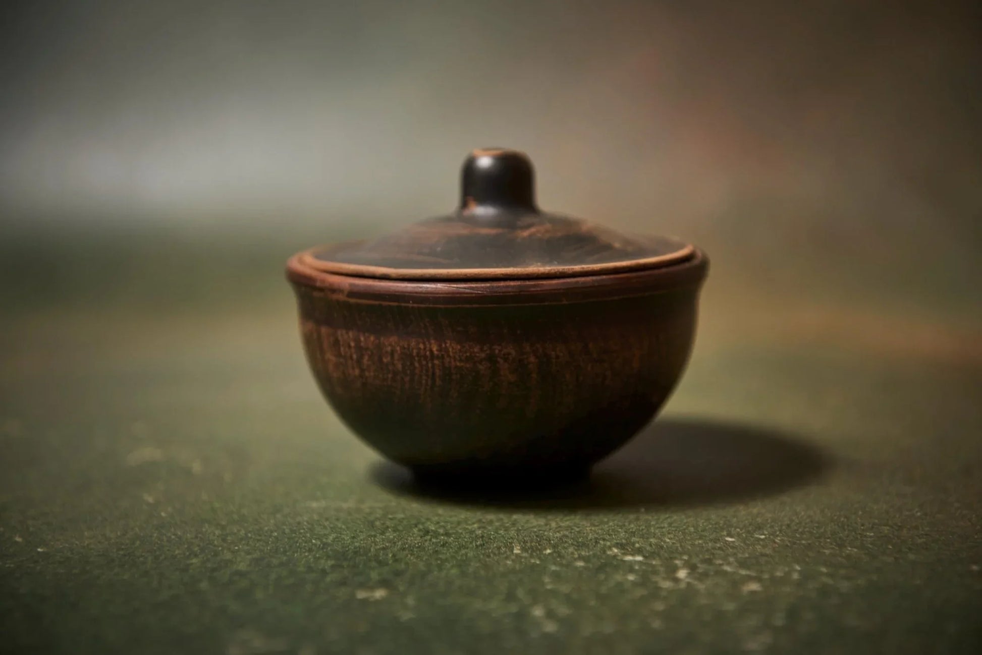 Handmade Ceramic Sauce Dish with Lid, 200ml Pottery Bowl - clayproductsshop