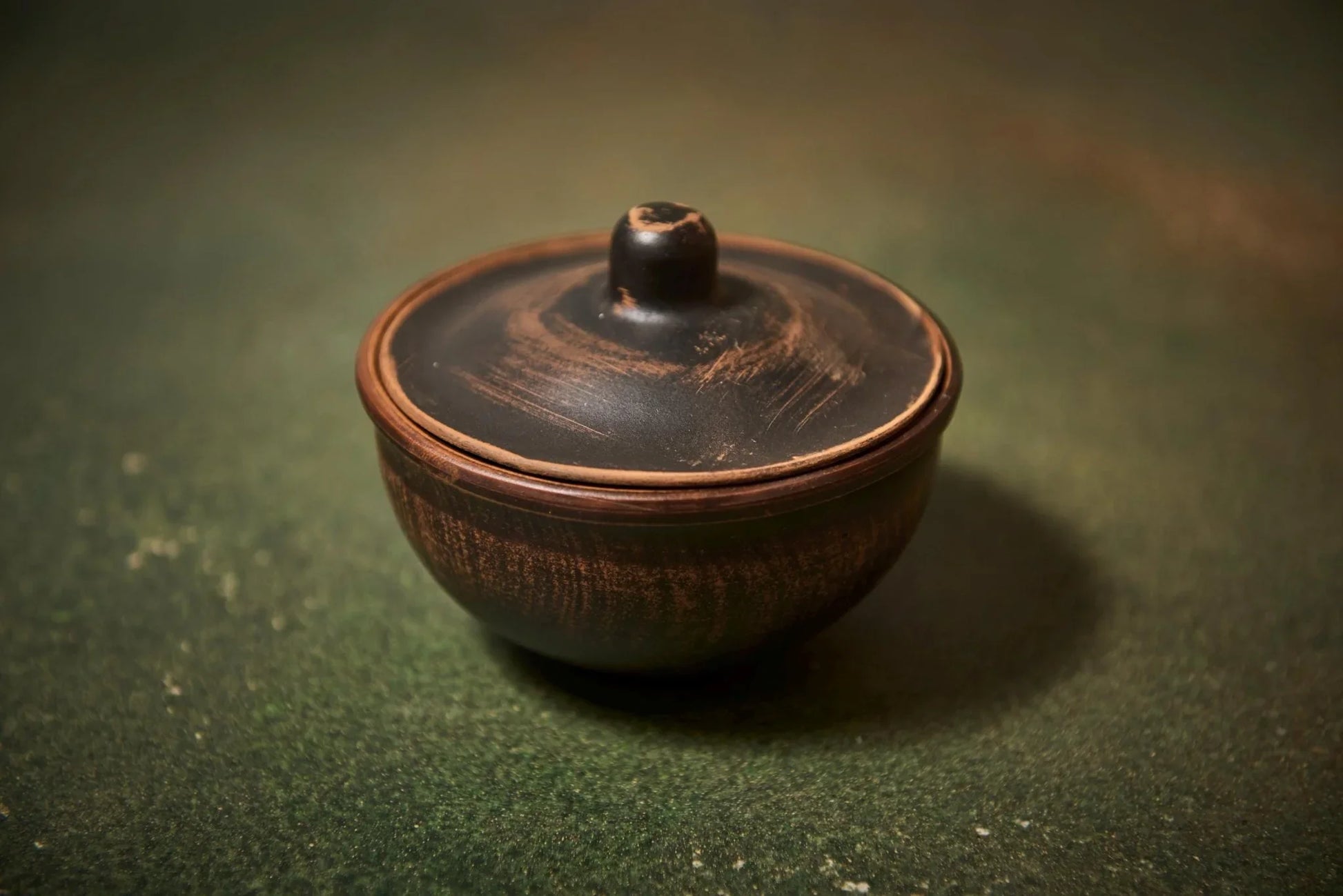 Handmade Ceramic Sauce Dish with Lid, 200ml Pottery Bowl - clayproductsshop