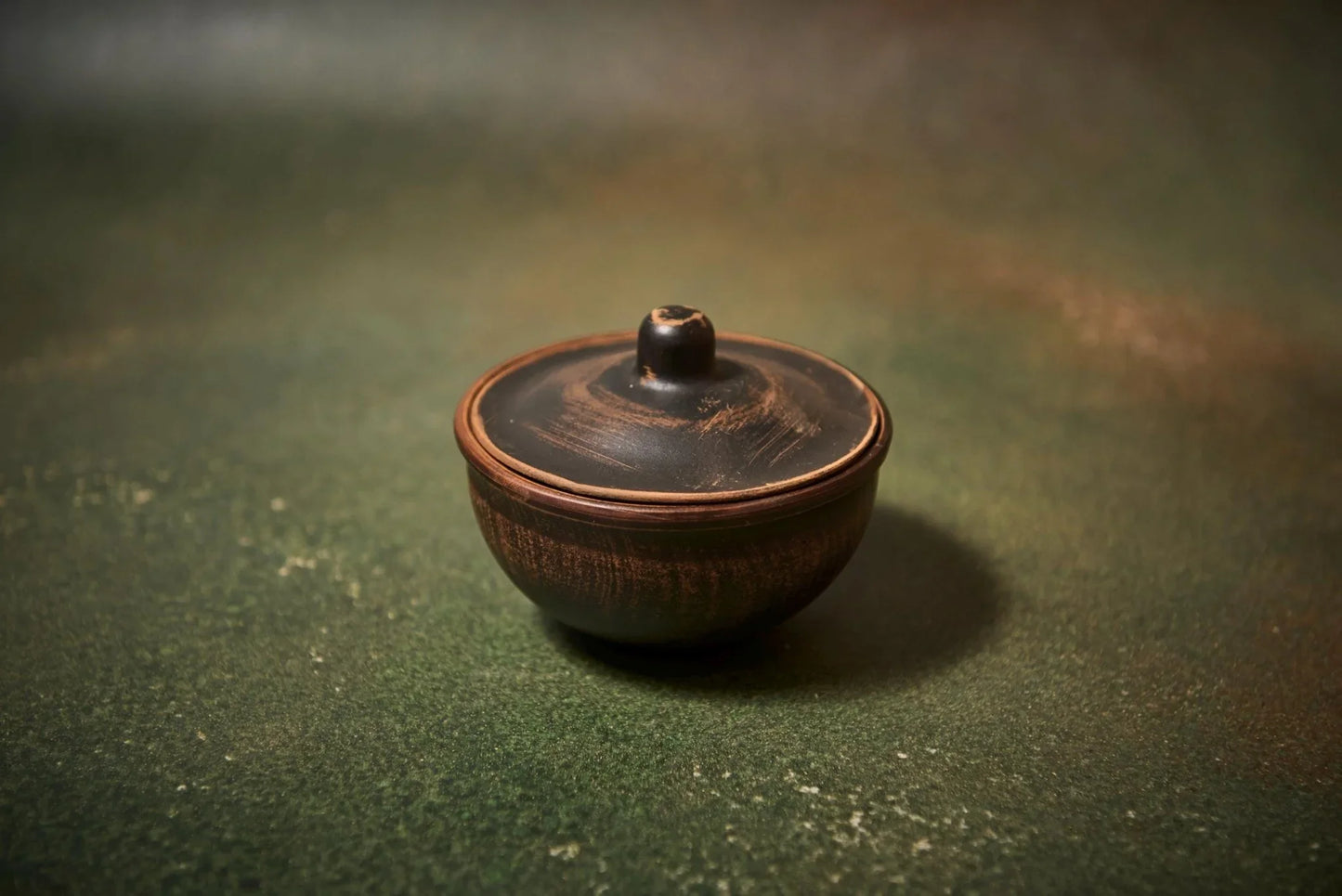 Handmade Ceramic Sauce Dish with Lid, 200ml Pottery Bowl - clayproductsshop