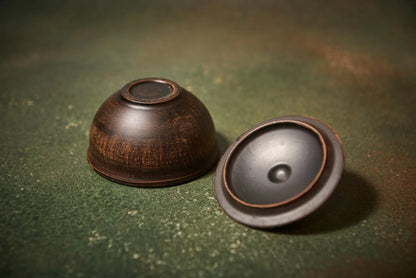 Handmade Ceramic Sauce Dish with Lid, 200ml Pottery Bowl - clayproductsshop