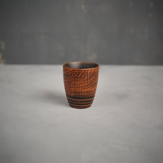 Handmade Rustic Clay Tumbler – Natural Brown Ceramic Cup, Artisan Pottery Drinkware - clayproductsshop