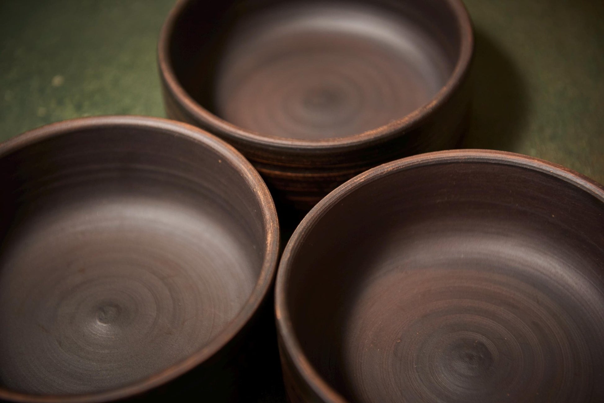 Handmade Set of 3 Red Clay Bowls – Ceramic Tableware for Serving & Decor - clayproductsshop