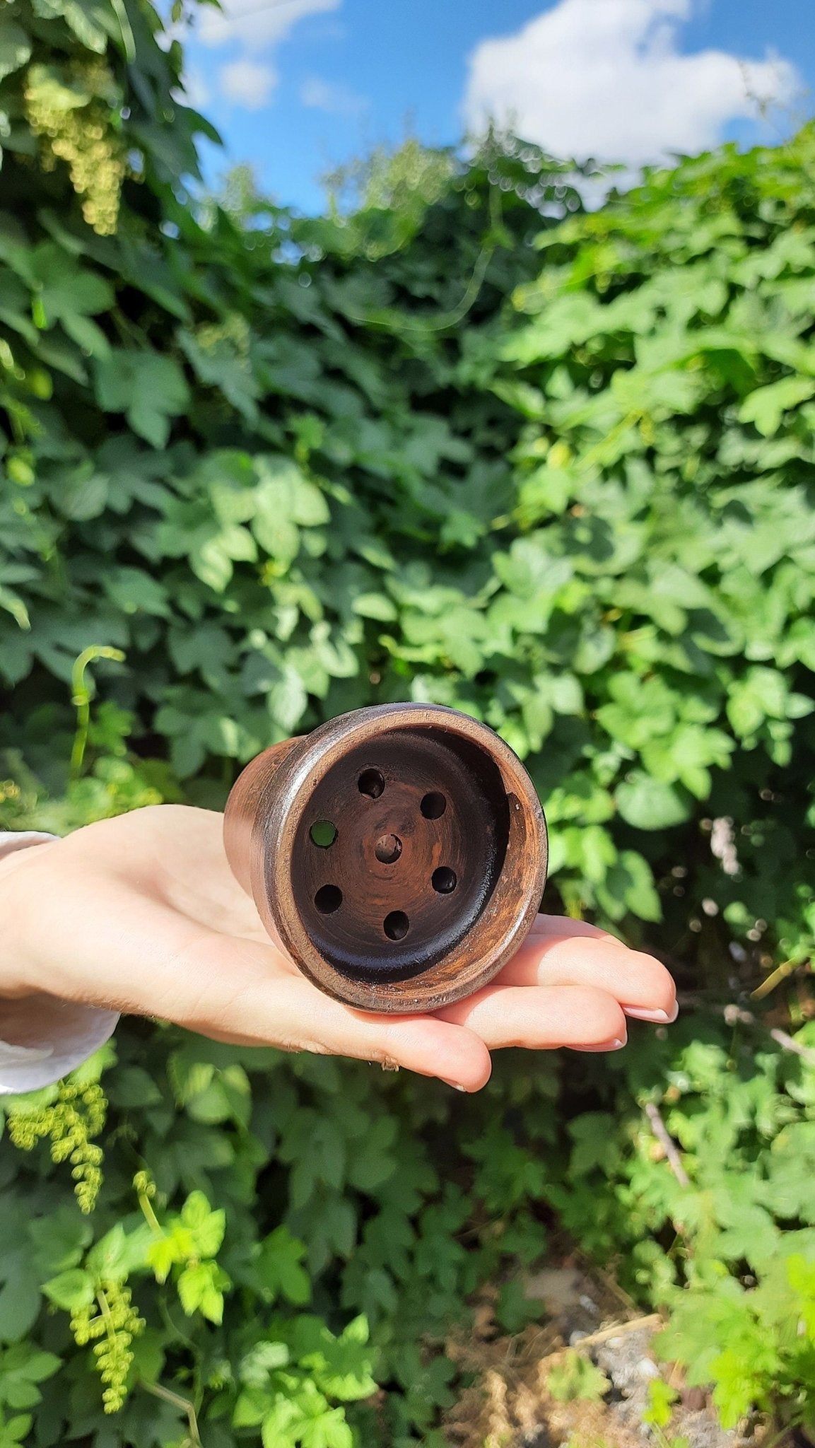 Natural Clay Hookah Bowl: Shisha Tobacco Burner - clayproductsshop