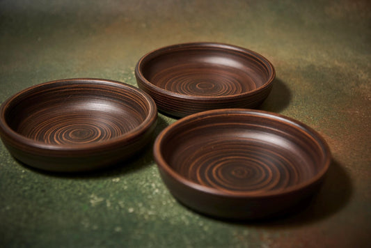 Set of 3 Ceramic Ketsi Bowls – Handmade Clay Dishes for Serving and Baking - clayproductsshop