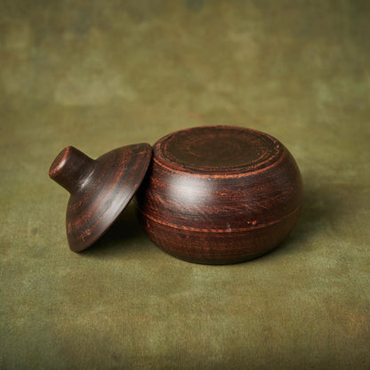 Small Handmade Stoneware Casserole with Lid – Rustic Ceramic Baking Pot - clayproductsshop