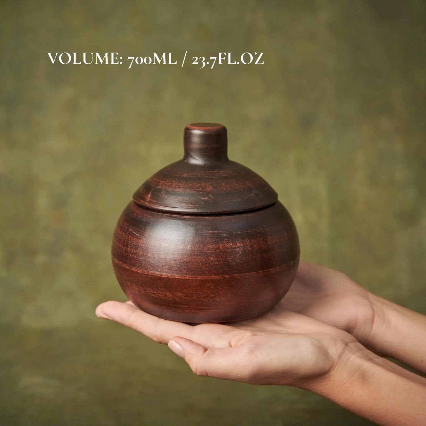 Small Handmade Stoneware Casserole with Lid – Rustic Ceramic Baking Pot - clayproductsshop