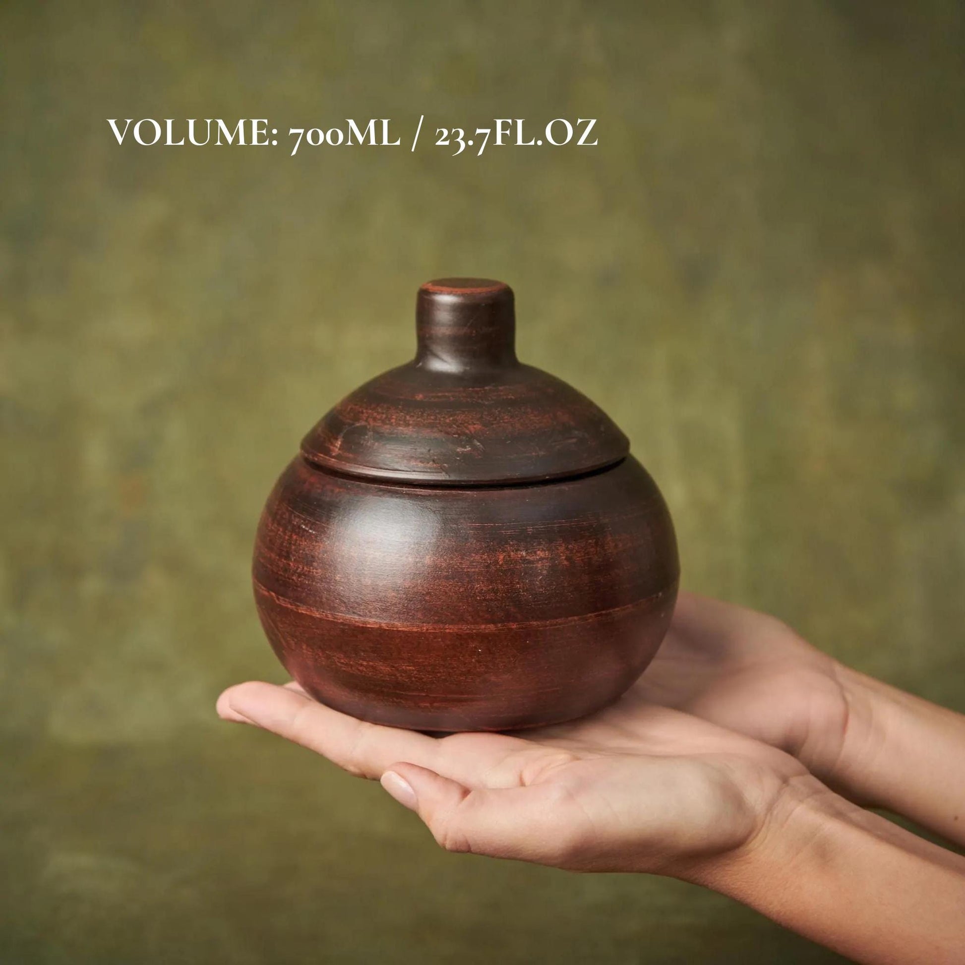 Small Handmade Stoneware Casserole with Lid – Rustic Ceramic Baking Pot - clayproductsshop